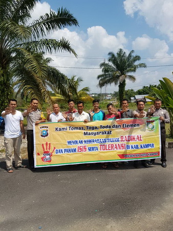 Polsek XIII Koto Kampar Silaturahmi dengan Warga dan Kades Siberuang